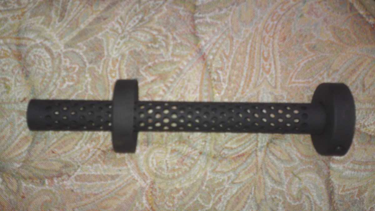 グラスウールを使わないサイレンサーの消音加工